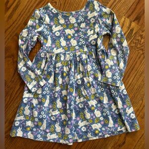 Mini boden girls bunny print dress sz 4/5